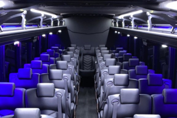 Burbank Charter Bus Interior