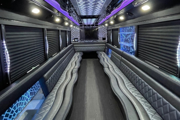 Burbank Party Bus Interior
