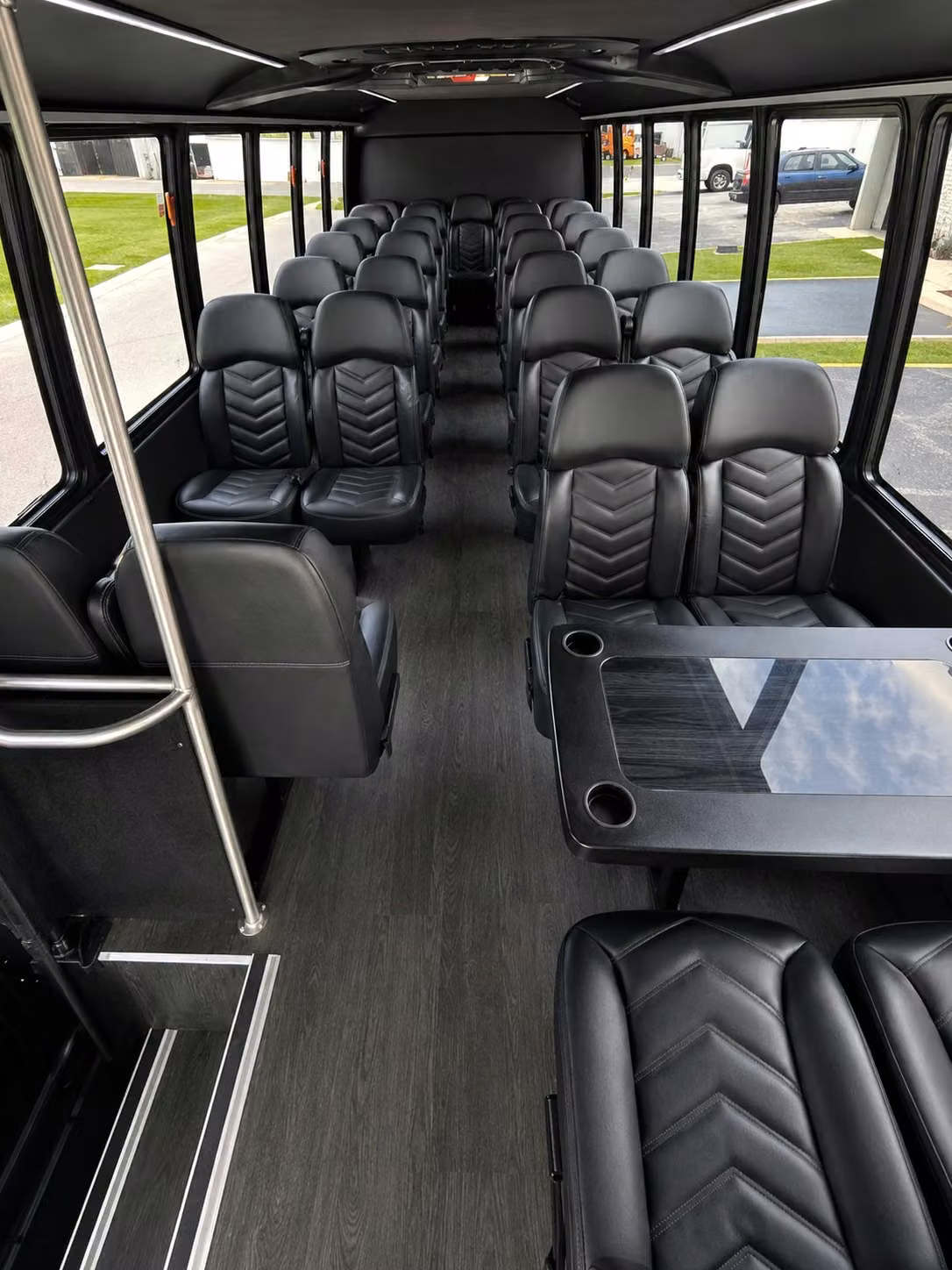 15 passenger minibus interior