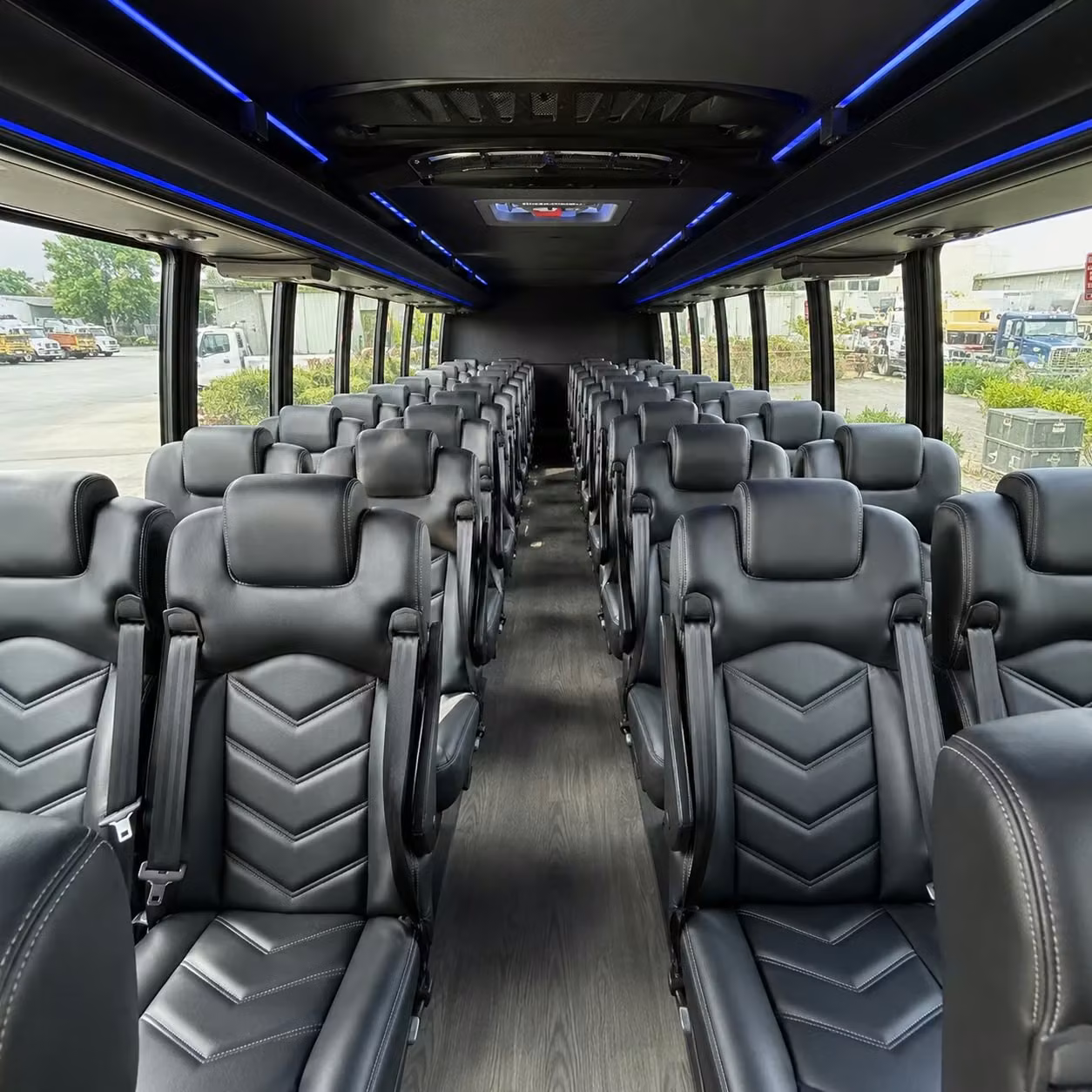 35 passenger minibus inside