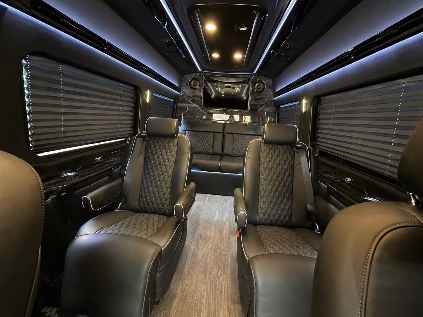 sprinter van with driver inside